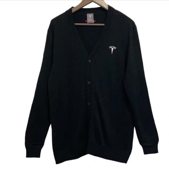 Tesla knitted cardigan size M men’s - Picture 6 of 6